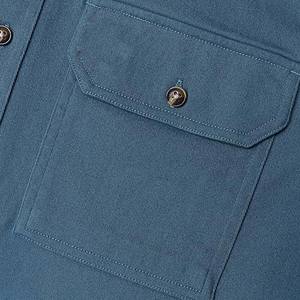 เสื้อยืดแขนสั้นผ้าถักคุณภาพสูง ขายดี ดีไซน์กระเป๋าคู่ที่หน้าอก สไตล์ลำลอง/ทางการ เหมาะสำหรับกิจกรรมกลางแจ้ง แฟชั่นฤดูร้อน - Product Image 4