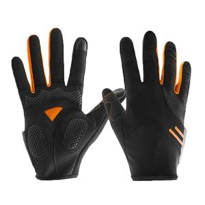 Guantes de Ciclismo de cuero de verano transpirables de Venta caliente de fábrica para hombres dedo completo antichoque pantalla táctil medio dedo deportes - Product Image 3