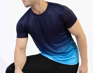 Camisetas de sublimación de alta calidad, camisetas personalizadas de manga corta con cuello redondo para hombre, camisetas de sublimación, camiseta informal de verano ajustada - Product Image 2