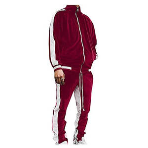 Chándal personalizado de talla grande, transpirable, 100% poliéster, ligero, atlético, para hombre, con bolsillos funcionales con cremallera, traje - Product Image 1