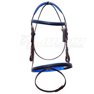 Brida de caballo de diseño de cuero duradero con riendas hechas para equitación profesional hecha en Pakistán Brida de caballo - Product Image 1