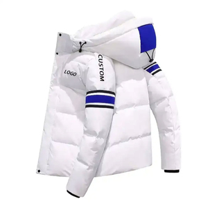 Chaqueta para hombre Chaqueta acolchada transpirable de alta calidad para hombre Superventas Abrigo de invierno negro de gran tamaño con capucha High Street Style - Product Image 1