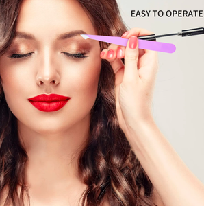 Anaif ชุด4ชิ้นชุดที่คีบคิ้วแบบผงเคลือบคิ้วแหนบปลายตรงพร้อมเคสหนัง PU สีขาวสำหรับกำจัดขน - Product Image 2