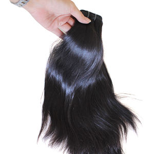 Venta caliente Raw Virgin Remy Cutícula Alineada Onda Natural 100% Extensiones de cabello humano Máquina de Vietnam Tejido de cabello de doble trama Mejor - Product Image 4