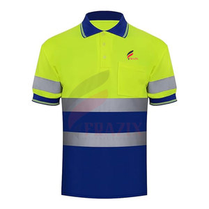 T-shirts polo haute visibilité personnalisés T-shirts polo haute visibilité pour hommes de grande taille T-shirts polo haute visibilité de qualité supérieure pour hommes - Product Image 1