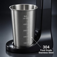 Mixeur-Blender Électrique Portable de Haute Qualité 800ml en Acier Inoxydable 500W