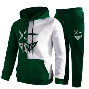 ชุดเซ็ตเสื้อฮู้ดและกางเกงขายาวผ้าฝ้าย 100% ระบายอากาศได้ดีสำหรับฤดูหนาว ยูนิเซ็กซ์ ยี่ห้อ Ronpex International พร้อมเชือกผูกเอว มีไซส์พลัส ขนาดเต็มตัว - Product Image 1