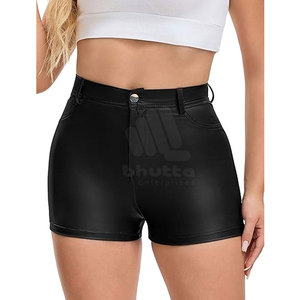 Nouveauté Shorts en cuir véritable pour femmes Respirant Écologique Haute qualité Vêtements décontractés à la mode Personnalisable - Product Image 2