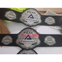 Ceintures de championnat mma personnalisées, plaques de zinc de 4mm, bracelet en cuir, ceinture de champion de combat poids lourd du monde, fabriquées à Sialkot