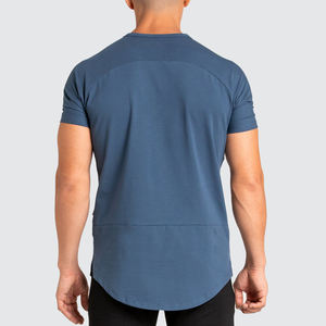 เสื้อยืดผ้าฝ้าย100% สะพายไหล่สำหรับผู้ชายพิมพ์ลายโอเวอร์ไซส์ผ้าถักแบบทางการพิมพ์ลายตามสั่ง - Product Image 6