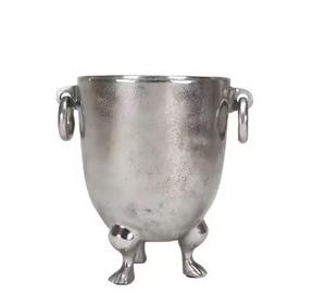 Seau à glace Refroidisseur de boissons Glace Champagne Argenterie en acier inoxydable Seau à glace Fournitures de barre décoratives de haute qualité Vente chaude - Product Image 4