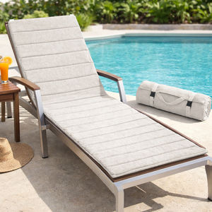 Cojín enrollable para tumbona de 190x60x1 cm, de fibra ligera, diseño portátil, con asa y funda con hebilla, para exteriores. - Product Image 1