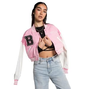 Chaqueta Universitaria Personalizada al por Mayor para Mujer, Chaqueta Universitaria Transpirable con Bordado de Chenilla Personalizado - Product Image 1