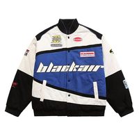 Chaqueta de Motociclista de Cuero PU Casual de Alta Calidad, Diseño Personalizado, Cuello Alto, Parche Bordado, Botones, Impermeable, para Hombre