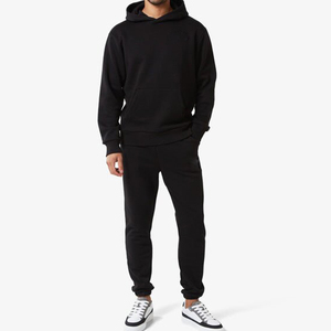 Ensemble de survêtement en molleton de coton personnalisé OEM, taille unique, sweat-shirt à capuche, pour hommes, fabriqué au Pakistan - Product Image 2