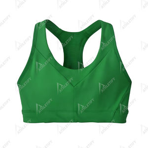 Soutien-gorge de sport uni pour femmes, ajustement confortable pour la salle de sport, la course à pied, le yoga et le fitness, maintien élevé, vêtements de sport élégants. - Product Image 4