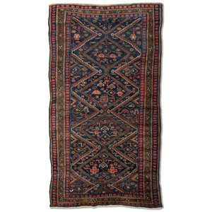 Tapis en laine noué à la main Kiaan Blue, grande surface, géométrique abstrait, rectangulaire, 3D, pour salon, Prayer-Paem-314 - Product Image 1