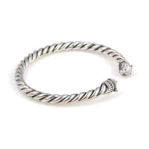 Pulsera de hombre de plata de ley 925 con cabeza de lobo pequeña y diseño retorcido |   Joyería Turca Hecha a Mano - Product Image 3