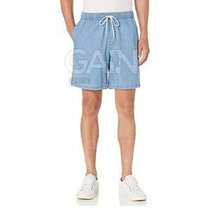 Best Price Customized Logo Top Selling Men's Mid Waist Solid Casual Breathable <b>Polyester</b> <b>Shorts</b> - Product Image 2