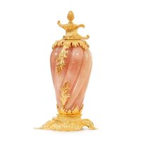 Urne élégante en malachite plaquée or 24 carats, sculptée à la main, design Art Déco écologique, personnalisable, pour une décoration intérieure haut de gamme