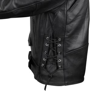 OEM Customize <b>Men</b> <b>Leather</b> <b>Jacket</b> European Style Oversize Plus Size Pakistan Made Motorcycle Biker <b>Leather</b> <b>Jacket</b> - Product Image 5