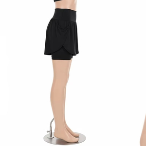 กางเกงขาสั้นโยคะผ้าไนลอนสแปนเด็กซ์ยืดได้สี่ทางสำหรับผู้หญิงเอวสูงแห้งเร็วระบายอากาศได้สำหรับใส่ออกกำลังกายในยิมวิ่งออกกำลังกายในยิม - Product Image 2