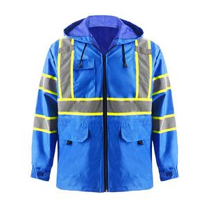 Safety Workwear High Visibility Reflective Safety Hoodie Sweatshirt for Men <b>Warmer</b> Security Hi Vis Winter Workwear Jacket - Product Image 6