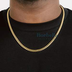 Gran oferta cadena cubana 6mm una fila Moissanite Pass Diamond Tester 925 Plata 18K chapado en oro cadena de eslabones cubanos joyería fina - Product Image 1