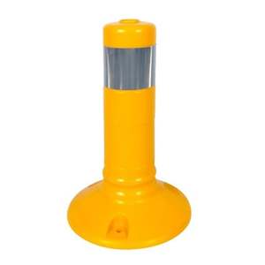 Yellow 10pc Reflective Delineator <b>Posts</b> 30x8cm Flexible PVC Roadway Safety Bollards - Product Image 3