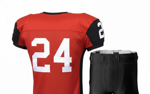 Maillot de football classique rouge pour homme, manches courtes, grande taille, respirant, été, 100% polyester 360g, impression numérique, uniforme - Product Image 4