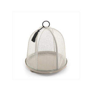 Plateau de service rond en métal et jute fait à la main idéal pour table à manger chocolat et collations design élégant best-seller - Product Image 3