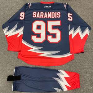 OEM Broderie Personnalisée Sublimation Maillot de Hockey sur Glace Ensembles Professionnels Respirant Séchage Rapide 100% Polyester - Product Image 2