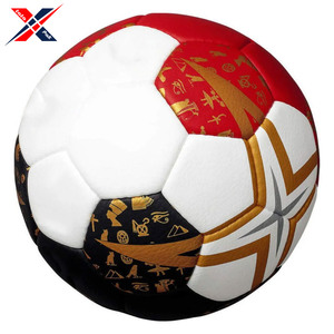 คุณภาพสูงอย่างเป็นทางการขนาดมาตรฐาน3-2-1สีแดงสีขาวนุ่มลูกแฮนด์บอลยาง PU สำหรับการฝึกอบรมและการแข่งขันเกมเชื่อมด้วยความร้อน - Product Image 3