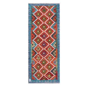 Alfombra Kilim de Maimana, Afganistán, 189 x 74 cm, Alfombras y Juegos de Alfombras - Product Image 1