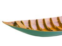 Kayak/Canoë traditionnel en bois artisanal OMH Teal de 4 m, bateau gonflable en fibre de verre, 1 personne, Vietnam, pêche en lac, tourisme, aviron