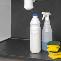 Emuca M80 España 767x580mm Protector de Fondo de Fregadero de Plástico Gris Cortable de 16mm de Grosor, Accesorio para Mueble de Cocina Modelo 8479623