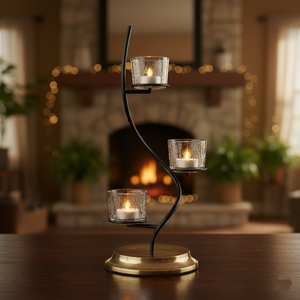 Hot Selling Metal Candle <b>tealight</b> Holder Elegant Taper Candle Stand for Home Wedding Holiday and Tabletop Decoration - Product Image 2