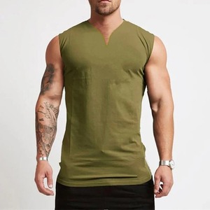 Camiseta sin mangas deportiva de color sólido para hombre, Camisa sin mangas de cuello redondo transpirable fresca de secado rápido, ropa de verano para hombres al aire libre - Product Image 3