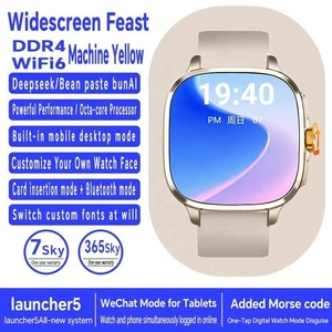 Reloj Inteligente Android 4G para Viajes al Aire Libre, Pantalla <span class=keywords><strong>Super</strong></span> AMOLED, Tarjeta SIM, Llamadas Independientes, Venta al por Mayor, Reloj Inteligente S7 de Lujo - Product Image 6