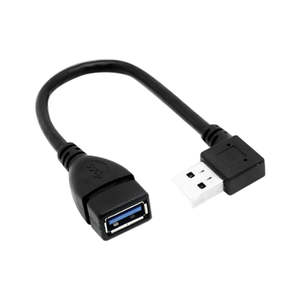 <span class=keywords><strong>Rba</strong></span> SuperSpeed USB 3.0 góc bên phải Nam Nữ mở rộng 1 gói USB 3.0 góc cáp và dây điện - Product Image 1
