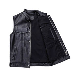 Vente en gros Gilet en cuir de haute qualité pour hommes, col mandarin, coupe-vent, respirant, écologique, séchage rapide, hiver, imperméable - Product Image 1