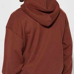 Sudadera con capucha de gran tamaño de Terry francés de moda para hombre, sudadera de invierno, Parche de chenilla bordado con hombros caídos para niños - Product Image 5