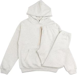 ENSEMBLE DE SURVÊTEMENTS POUR HOMMES 100% COTON FRENCH TERRY 500 GSM HEAVYWEIGHT HOODIE & SWEATPANTS STREET WEAR VINTAGE VÊTEMENTS SWEAT SUITS - Product Image 1