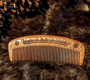 Brosses à cheveux en bois de Neem et bambou avec logo personnalisé Brosse démêlante en bambou à peigne large pour cheveux bouclés Brosse démêlante - Product Image 4