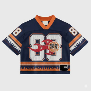 REHEXIMPEX 2026 Camiseta de Fútbol Personalizada Sublimada 100% Poliéster con Cuello en V, Estilo Urbano, Transpirable, con Logotipo Bordado, Pantalones Cortos de Malla para Hombre - Product Image 5