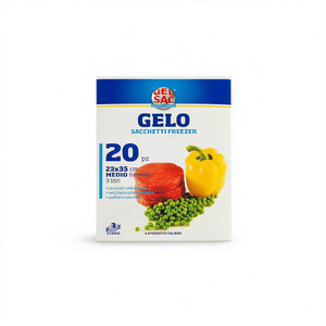 GELO Juego de 20 Bolsas Transparentes para Congelador, Color Azul, 23x35 cm, con Cierres, Modelo 504077 - Product Image 2