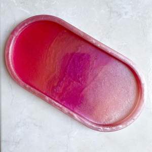 Plateau en résine, forme et taille personnalisées disponibles, plateau de service pour gâteaux, jus et aliments, pour la maison, l'hôtel - Product Image 3