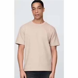 T-shirt unisexe en jersey 100% coton Nouveau T-shirt surdimensionné Hip Hop conçu sur mesure T-shirt à col rond 200 grammes Tissu Poids Solide Hommes Femmes T - Product Image 5