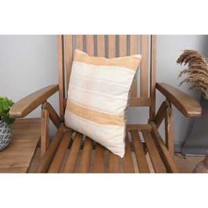 หมอนผ้าวูลลายสก็อตสีเบจ Ikat ขนาด16x16นิ้วดีไซน์ชนบทแบบพกพาสไตล์พรีเมี่ยมสำหรับรถยนต์วินเทจพิมพ์ลายดอกไม้และดาว - Product Image 3