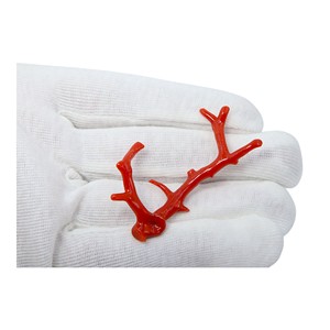 Pieza de 22 quilates, forma de palo de Coral rojo italiano Natural, piedra preciosa suelta, Coral pulido en bruto, precio mayorista - Product Image 5